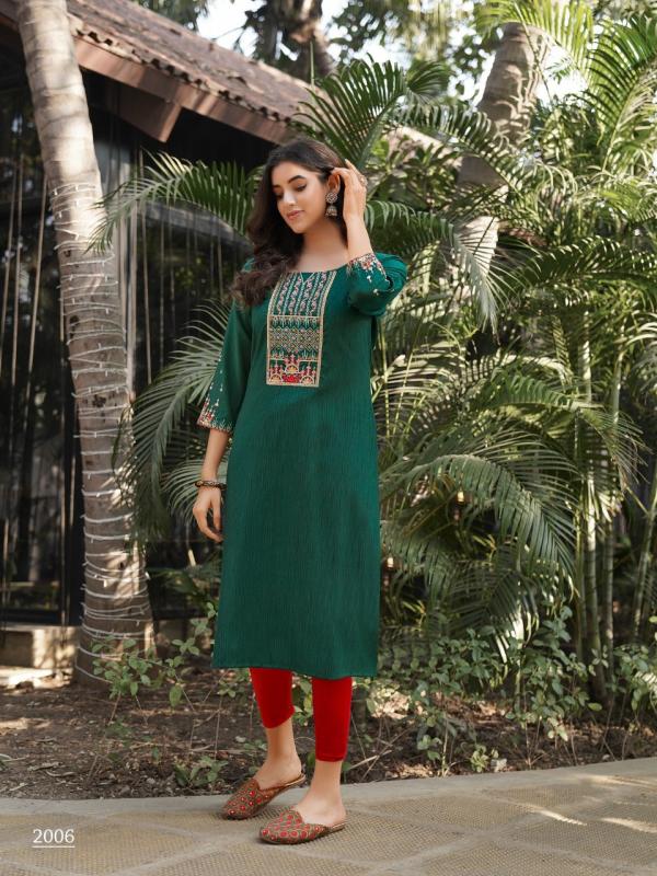 Colourpix Kit Kat Vol 2 Fancy Wear Long Kurti Collection